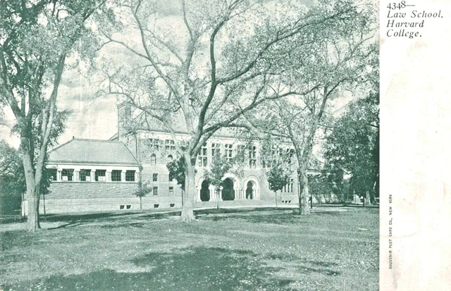VIntage Postcard-4348, Law School, Harvard College, Cambridge, MA