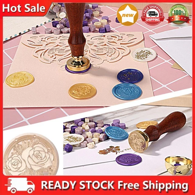 25mm rose garden round retro seal wax seal stamp head fire color for? Hoc