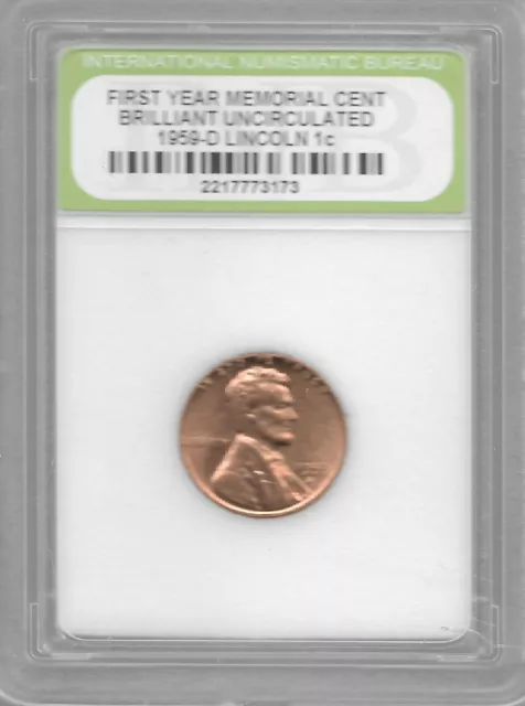 Rare Old USA Liberty 1959 Lincoln Penny Uncirculated US Collection Coin LOT:AA56