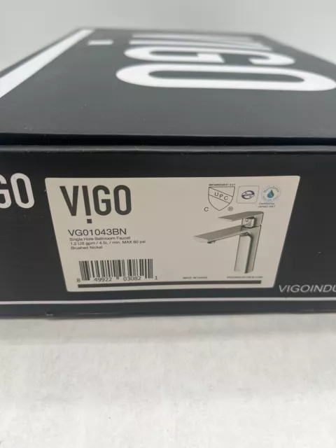 Vigo VG01043BN - Bathroom Sink Faucets Faucet Brushed Nickel *READ*