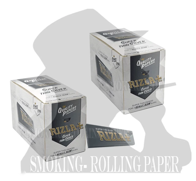 KING SIZE Drehpapiere Rizla Silber King Size Drehpapier – 50 Päckchen (ca. 50 Blättchen), Originalverpackt RIZLA Papers King Size
