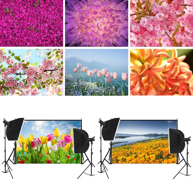 7x5ft 5x3ft Spring Flower Photography Background Baby Photo Props Backdrop Cloth