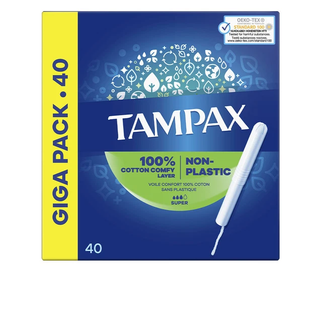 Higiene Tampax unisex TAMPAX SUPER tampón 40 uds