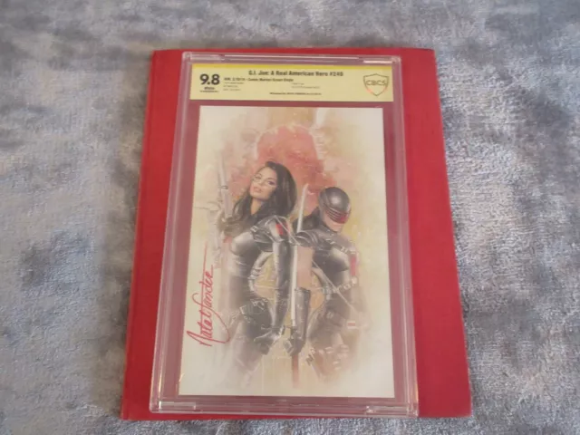 G.I. Joe A Real American Hero #249 CBCS SS 9.8 Signed by Natali Sanders 2018 