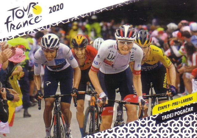 Lot 10 cartes Tadej Pogacar ROOKIE Maillot Blanc Tour de France 2020