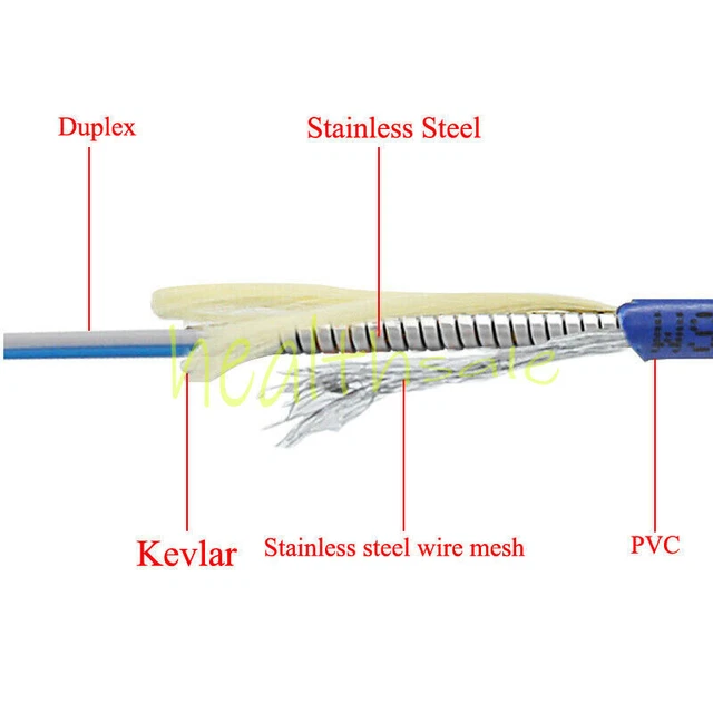 200M LC-LC UPC SM 9/125 Duplex Fiber Cable Armored Cable Fiber Optic ...