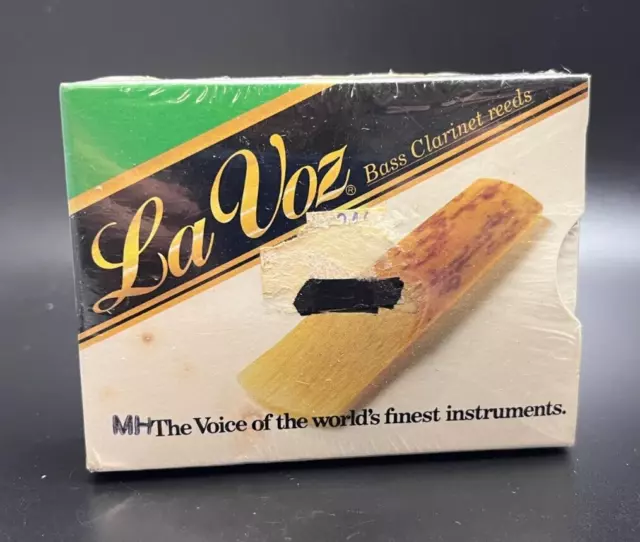 Vintage La Voz Bass Clarinet Reeds Med Hard