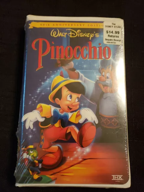 1999 Walt Disneys Pinocchio Classic 60th Anniversary New Sealed VHS Movie