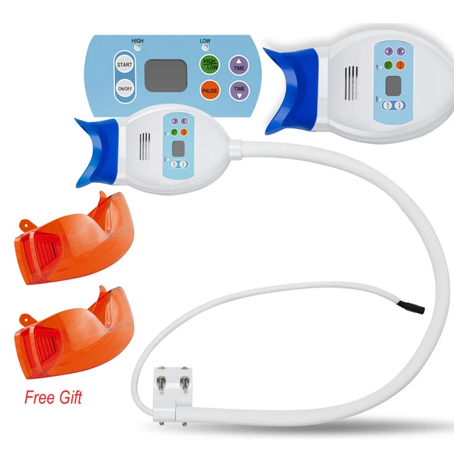 US!Teeth Whitening LED Lamp Bleaching Accelerator Fit Dental chair+Gift Goggles