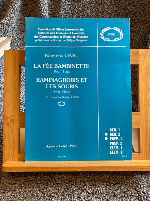 Pierre-Yves Level Fée Bambinette Raminagrobis et souris partition piano Leduc