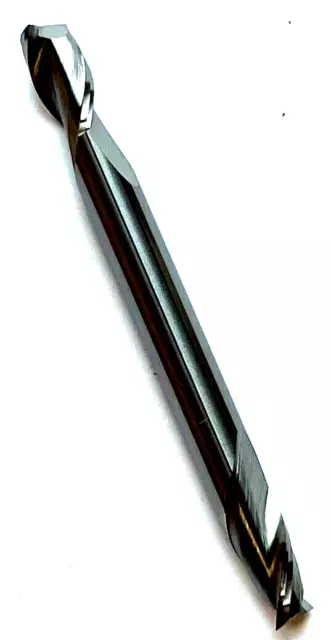 3/16" 2 Flute Double End Solid Carbide End Mill - Htc 190-2187 - Usa Made!