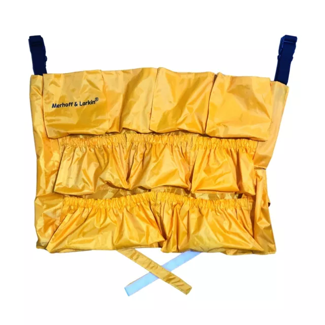 Yellow Trash Can Caddy Bag for Garbage Bins | Brute Compatible | Fits 32-50 G...
