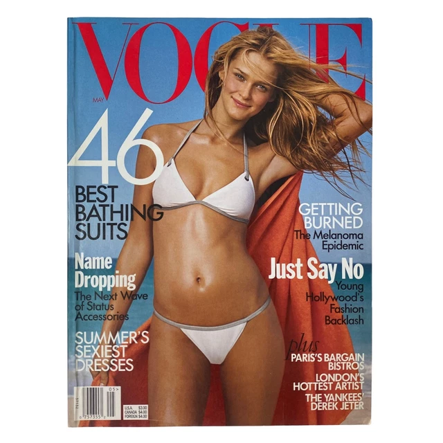 VOGUE MAGAZINE MAY 1999 Carmen Kass Cover No Label VG $62.01