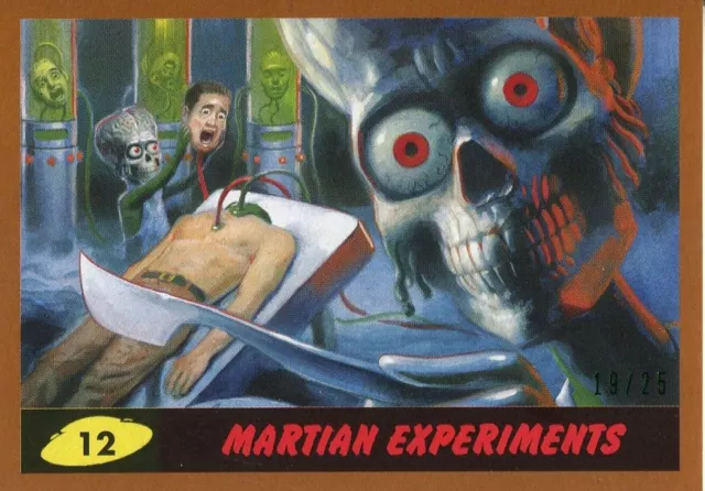 Mars Attacks The Revenge Bronze [25] Base Card #12 Martian Experiments