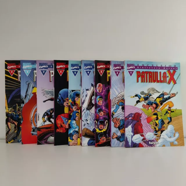 Comic Patrulla-X Vol 1-9 Excelsior Biblioteca Marvel Planeta Usado Buen Estado