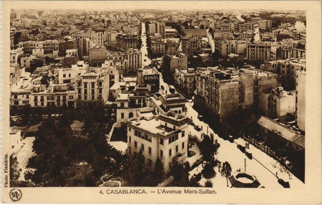 CPA AK CASABLANCA Avenue Mers-Sultan MOROC (23058)