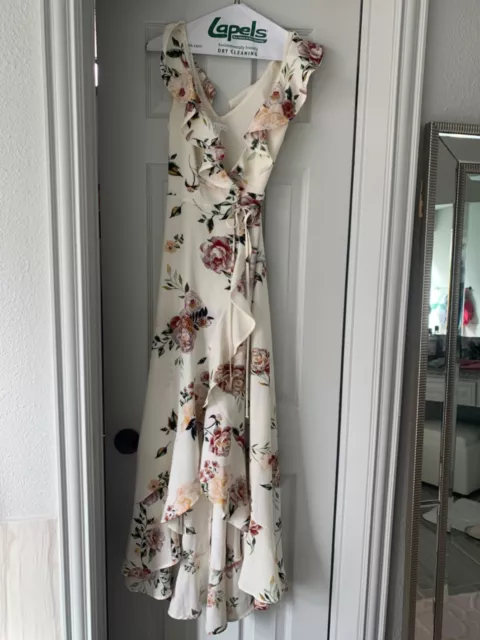 Leith wrap floral dress