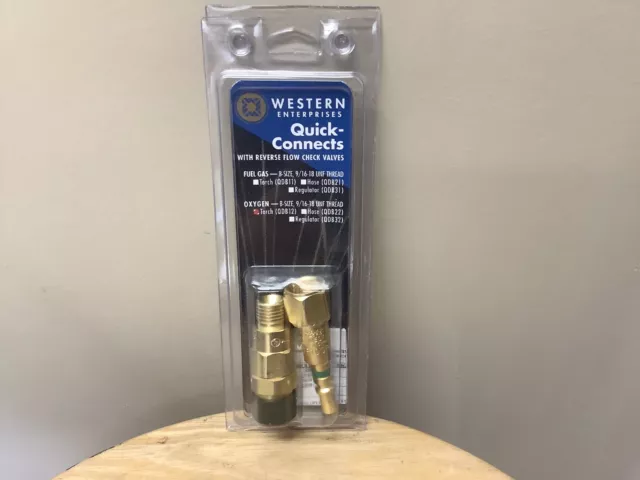 Western QDB12 Torch to Hose Oxygen Quick Connects