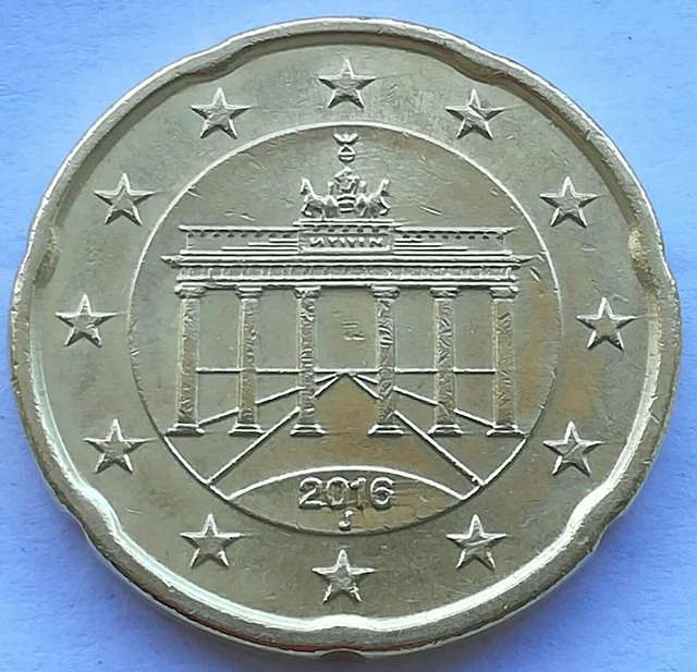 GERMANIA 20 cent 2016 zecca J Amburgo