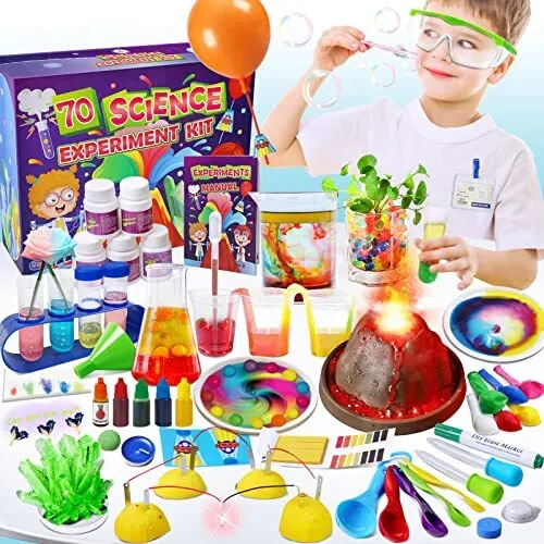 UNGLINGA 70 Lab Experiments Science Kits for Kids Age 4-6-8-12 Educational Sc...