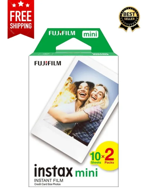 Fujifilm instax mini instant film White Border, 20 shot Pack, suitable for all i