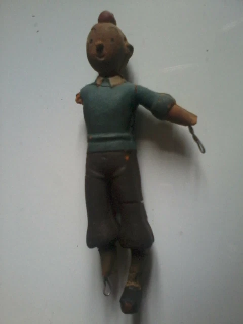 Figurine Dupont En Latex - Tintin Hergé - Exinco (Années 60)