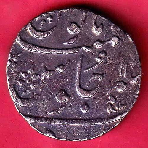 Bombay Presidency Ino Akbar Shah Ahmedabad Mint One Rupee silver coin #V57