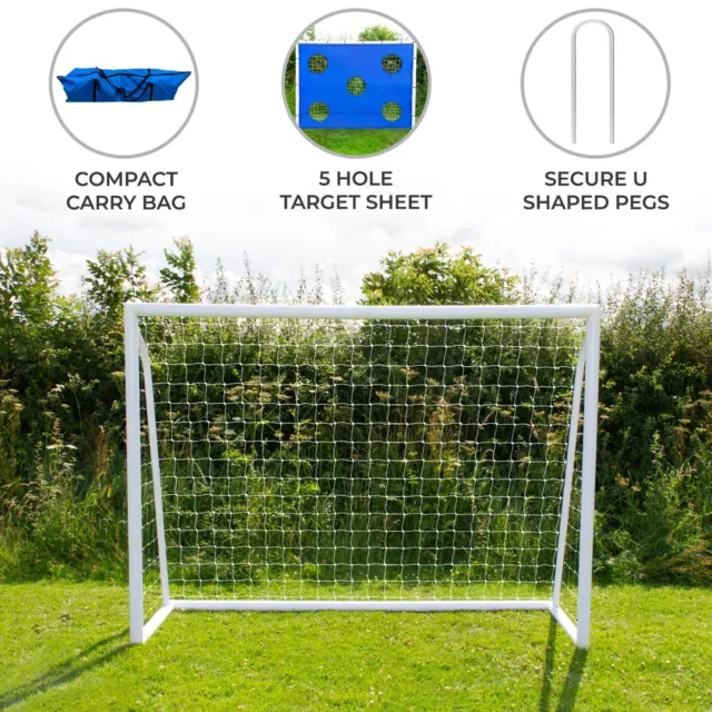Football Goal Net All Weather PVC Goalpost Training Practice 12x6 8x6 6x4 FT