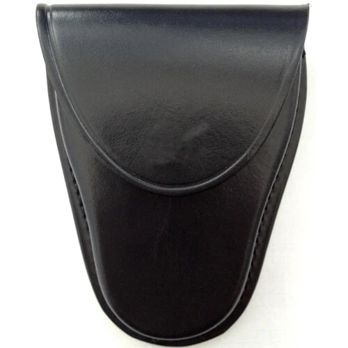 Handcuff Pouch Case Holder Plain Black Police Heavy Duty