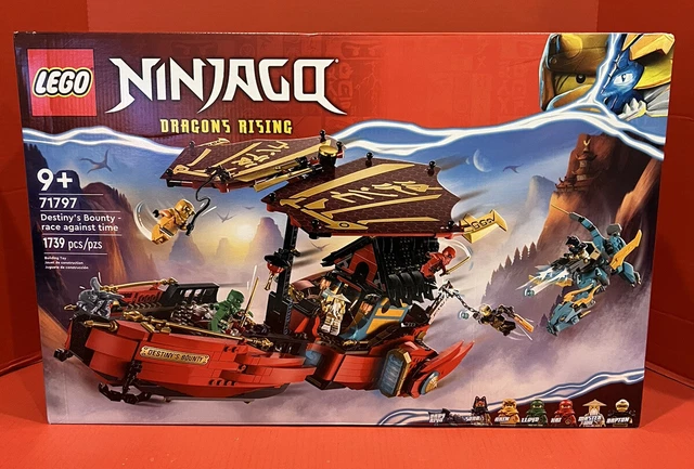 ENSEMBLE DE CONSTRUCTION LEGO Ninjago 71797 Destiny's Bounty course contre le temps - NEUF 