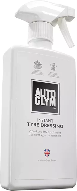 Autoglym Instant Tyre Dressing  500ml - Spray-on Tyre Care Solution For Shine