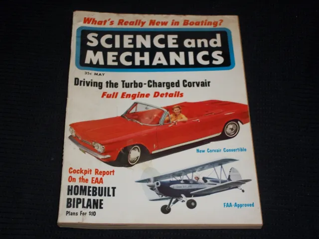 1962 May Science & Mechanics Magazine Very Nice Front Cover - L 14420