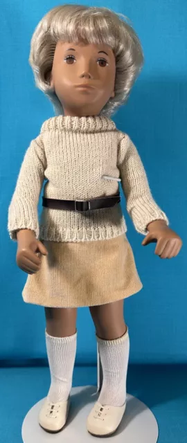 1980's Sasha Doll Short Blond Hair Brown Eyes Sweater