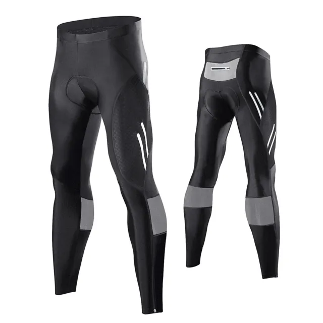 Fahrradhose Lang Radlerhose 4D Gel Sitzpolster Unterhose Herren Winter Radfahren