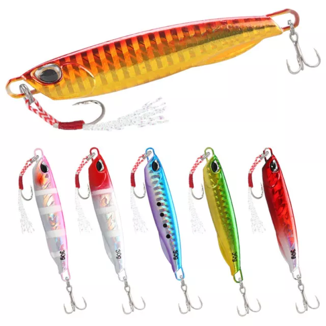 6 PACK OFFSHORE Micro Butterfly Metal Jigs Fishing Lure 10-60g