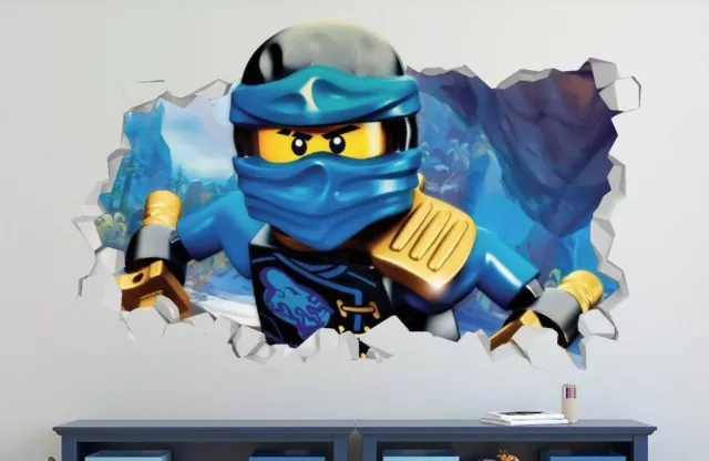 LEGO NINJAGO JAY Custom Wall Decals 3D Wall Stickers Art EXTRA