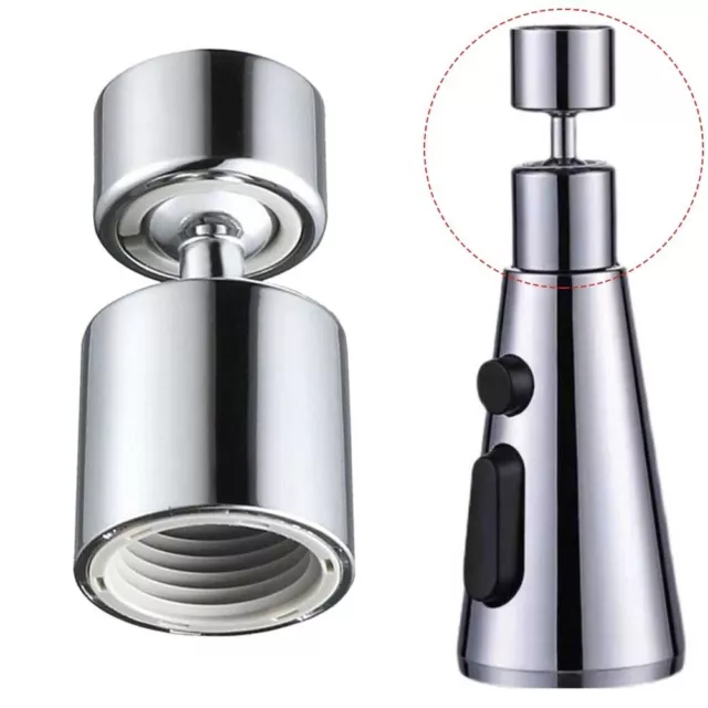 360?? Kitchen Sink Faucet Tap Water Spray Head Swivel Extender Nozzle Adapter