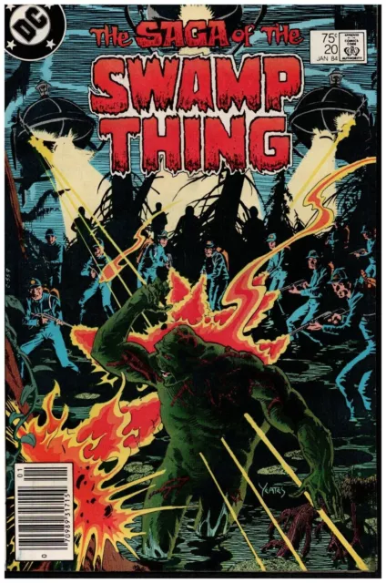 Dc Saga Of The Swamp Thing 20 First Alan Moore Newsstand 1984