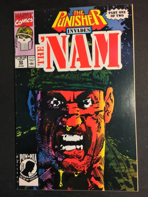 NAM 52 PUNISHER INVADES V 1 KEY 1st app COL SHARPS THE MONKEY VIETNAM WAR
