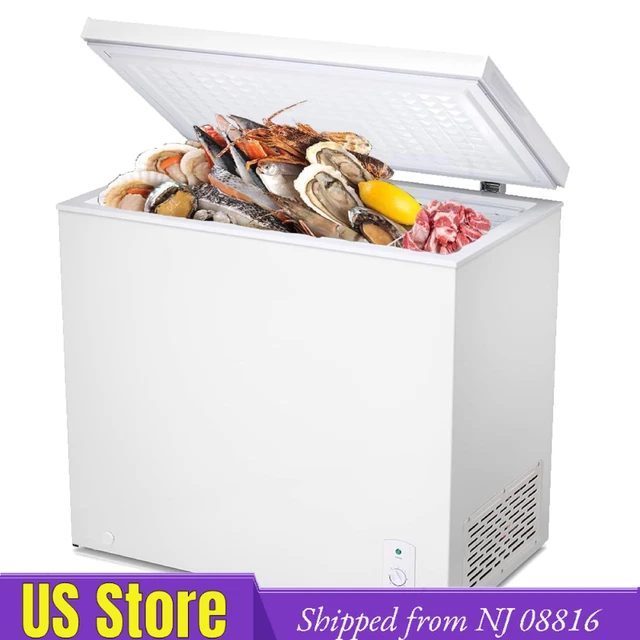 7.0 CU. FT Chest Freezer, with Removable Basket,Water Drain White,from