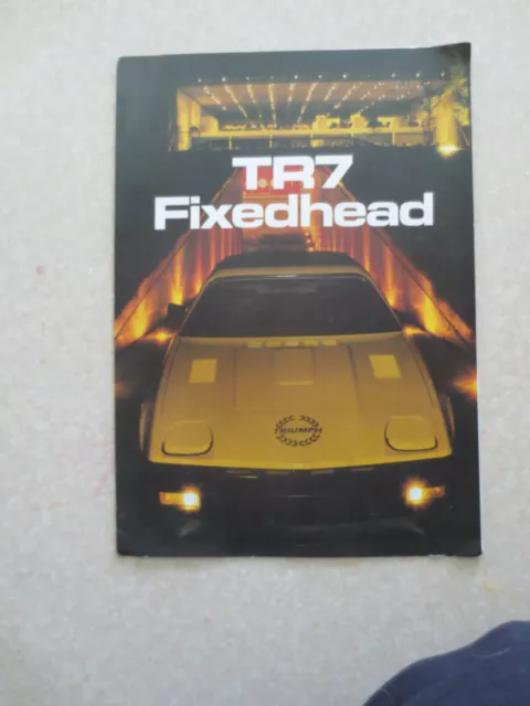Original Triumph TR7 car advertising brochure - --