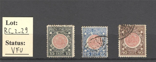 RC_2_29. REGNO. 1921 "ANNESSIONE VENEZIA GIULIA" set. Scott 130-132. Used.