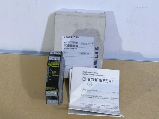 Schmersal Srb301Lc/Br-24V 3Nonc 24Vacdc /#8 B1Q 1924