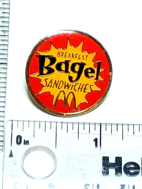 McDonald's BREAKFAST BAGEL SANDWICHES Lapel Pin (041123)
