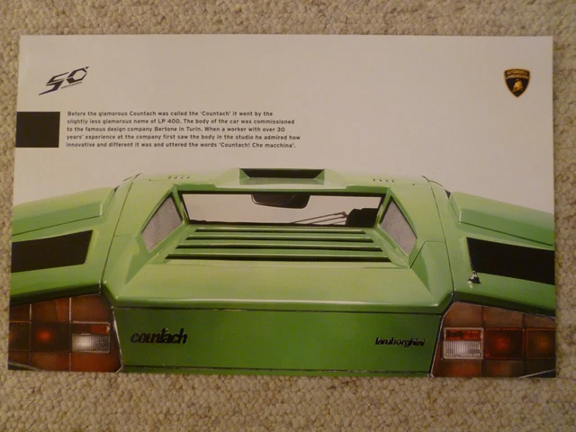 1973 - 1978 Lamborghini Countach Coupe Picture, Print, Poster - RARE!! Awesome