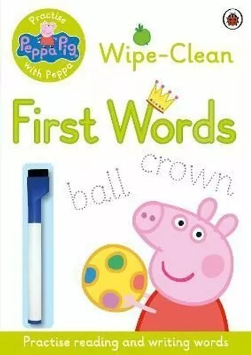 Peppa Pig: Practise with Peppa: Wipe-Clean First Words 9780723297789 | Brand New