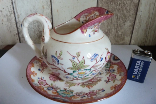 Pot A Lait En Porcelaine De Sarreguemines - Decor Minton - 1860/1919