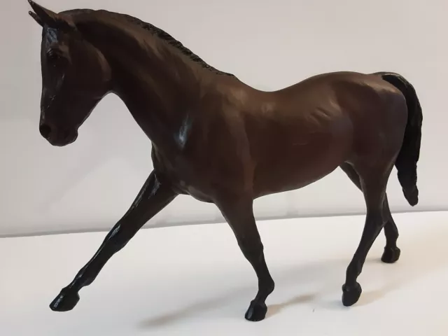 Vintage Breyer Horse Bay Hanoverian Dark Brown With Black Mane Hooves Tail