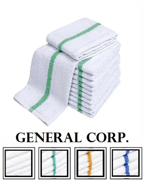 300 green stripe super bar towel bar mop kitchen restauran cleaning towels 33oz