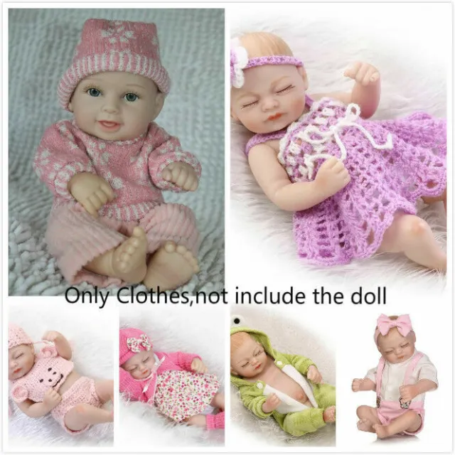 Vestito neonato per 10""-11"" mini rinascite bambina bambino bambole abbigliamento regali